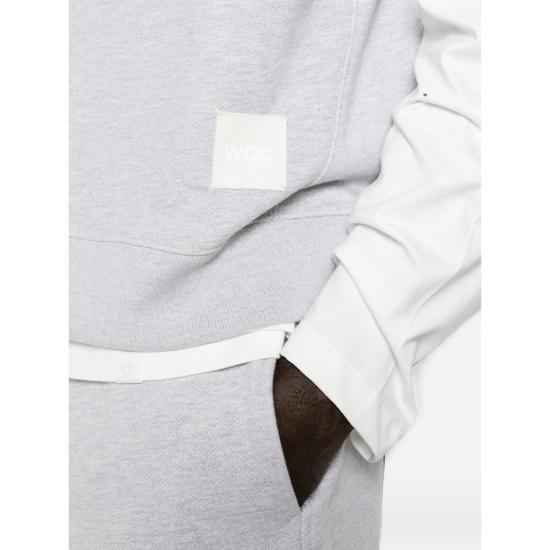 26FW 더블유오씨 후드 티셔츠 126SW208FD MILLER GRIME GREY - WOC