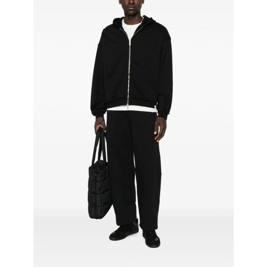 26FW 더블유오씨 후드 티셔츠 126SW190FL NEW HEAVEN NERO BLACK - WOC