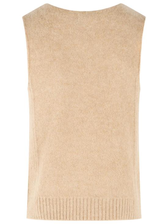 26FW 드리스 반 노튼 니트 베스트 021235 4755005 Beige - DRIES VAN NOTEN