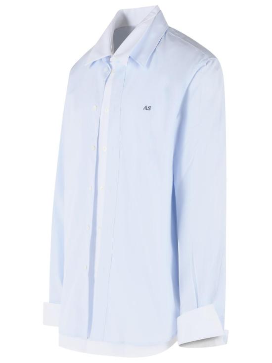 26FW 아크네 스튜디오 레이어드 버튼 코튼 셔츠 BB0708AF2 Light Blue - ACNE STUDIOS