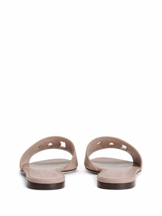 26FW 돌체앤가바나 DG 로고 카프스킨 슬리퍼 CQ0436 AY32980402 POWDER - DOLCE & GABBANA