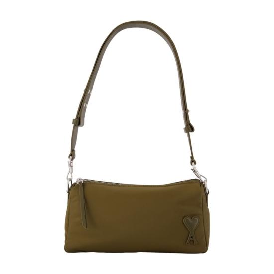 26FW 아미 톤온톤 하트 로고 나일론 캔버스 마르셀 백 ULL707 AW0001 A236 khaki