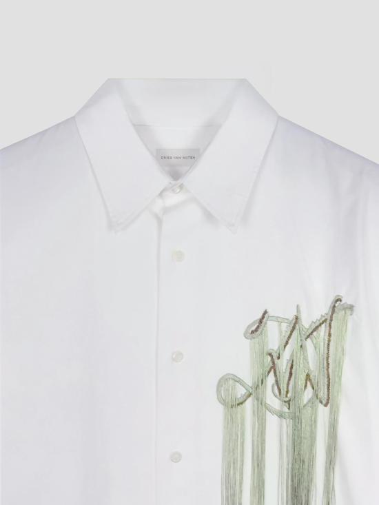 26FW 드리스 반 노튼 긴팔 셔츠 0207454439 001 WHITE - DRIES VAN NOTEN