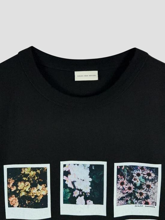 26FW 드리스 반 노튼 반팔 티셔츠 0211154603 900 BLACK - DRIES VAN NOTEN