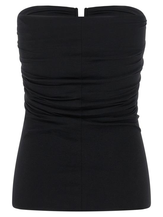26FW 릭 오웬스 이브닝 티셔츠 RP02F5123JNDB09 Black - RICK OWENS