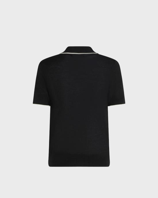 26FW 칼라거펠트 폴로 티셔츠 B3W18044 999 NERO - KARL LAGERFELD