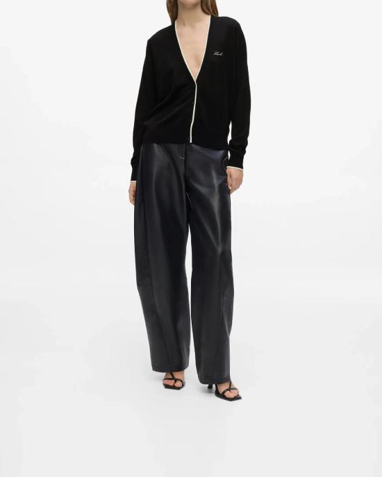 26FW 칼라거펠트 가디건 B3W18038 999 NERO - KARL LAGERFELD