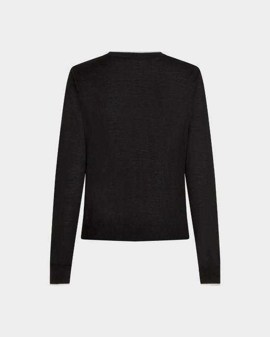 26FW 칼라거펠트 가디건 B3W18038 999 NERO - KARL LAGERFELD