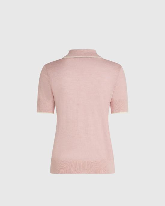 26FW 칼라거펠트 폴로 티셔츠 B3W18044 b86 ROSA - KARL LAGERFELD