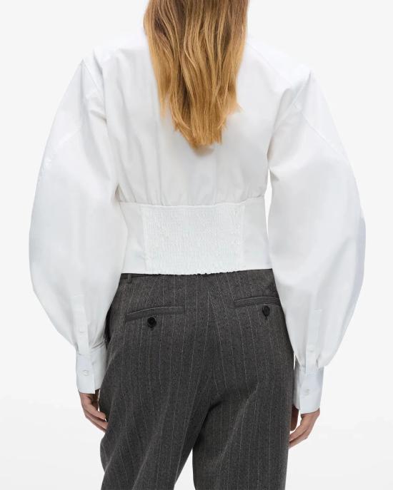 26FW 칼라거펠트 블라우스 B3W11020 100 BIANCO - KARL LAGERFELD