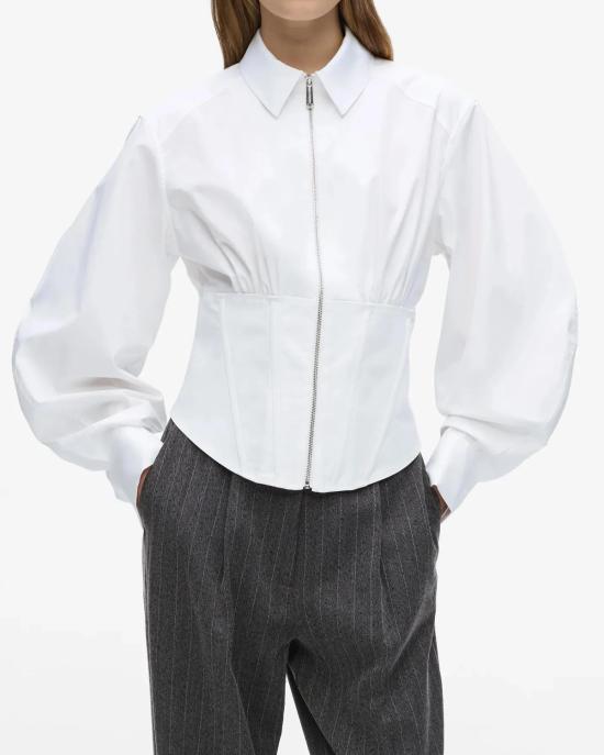 26FW 칼라거펠트 블라우스 B3W11020 100 BIANCO - KARL LAGERFELD