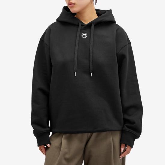  마린세르 후드 티셔츠 MRSM261PRSW126BK BK99 BLACK DOM - MARINE SERRE