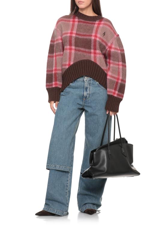 26FW 디 아티코 라 파세지아타 미디엄 탑 핸들 백 250WAH00054 LBT019AA100 BLACK - THE ATTICO