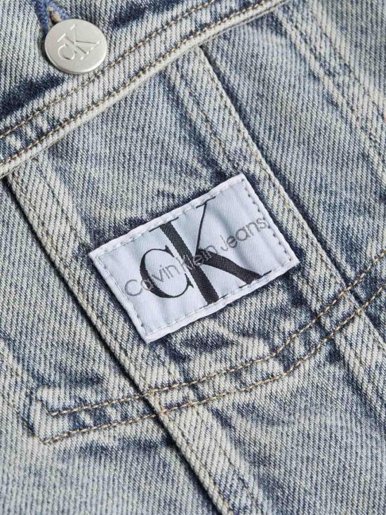  캘빈클라인 미디 스커트 J20J2225011A4 Blue - CALVIN KLEIN