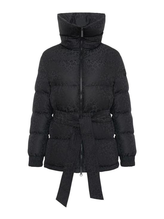 25FW 콜마르 애니멀 프린트 벨티드 다운 자켓 22114Z099 BLACK