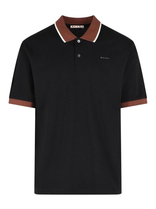 26FW 마르니 폴로 티셔츠 POJY0002LSUTC68800N99 Black