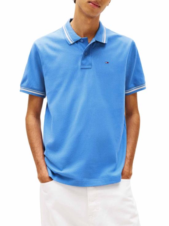 26SS 타미힐피거 폴로 티셔츠 DM0DM22700C38 Blue - TOMMY HILFIGER