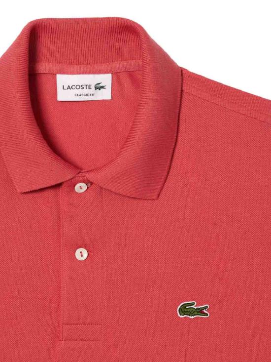  라코스테 클래식 핏 피케 폴로 셔츠 L1212ZV9 Pink - LACOSTE