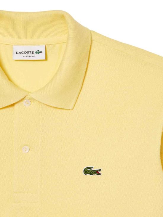  라코스테 클래식 핏 피케 폴로 셔츠 L1212107 Yellow - LACOSTE