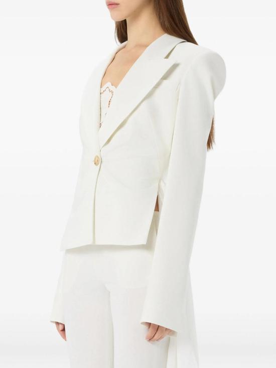26SS 블루마린 미디 스커트 4B036AN0102 White - BLUMARINE