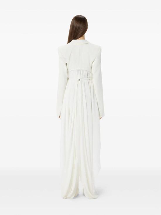 26SS 블루마린 미디 스커트 4B036AN0102 White - BLUMARINE