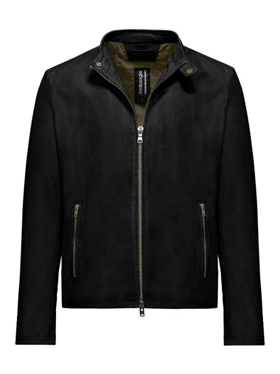 봄부기 가죽 자켓 JMROKEPSBE490 BLACK