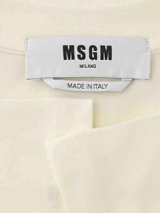  엠에스지엠 반팔 티셔츠 3540MM51023779802 Cream - MSGM