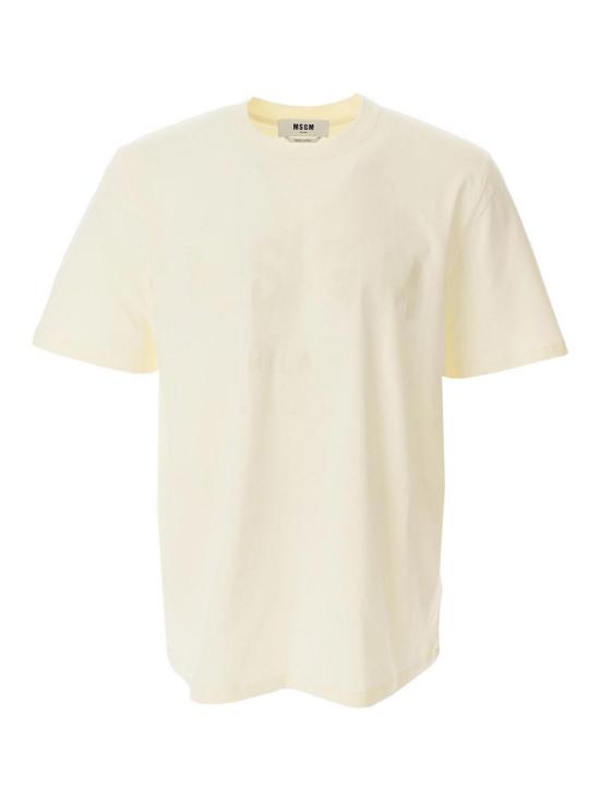  엠에스지엠 반팔 티셔츠 3540MM51023779802 Cream