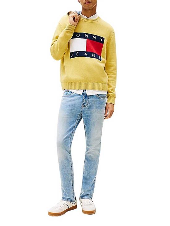 25SS 타미힐피거 스트레이트 팬츠 DM0DM210331AB Blue - TOMMY HILFIGER
