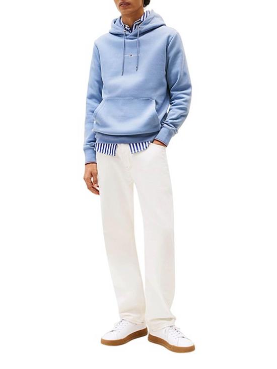 25FW 타미힐피거 후드 티셔츠 MW0MW32673C2B Blue - TOMMY HILFIGER