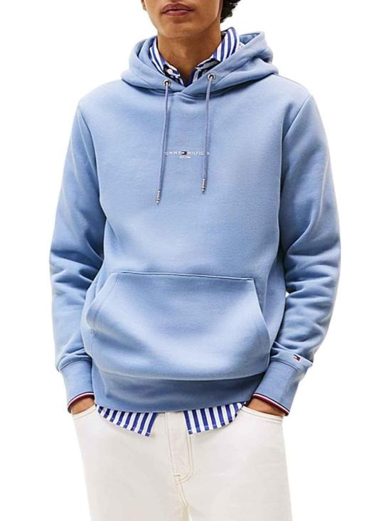 25FW 타미힐피거 후드 티셔츠 MW0MW32673C2B Blue - TOMMY HILFIGER