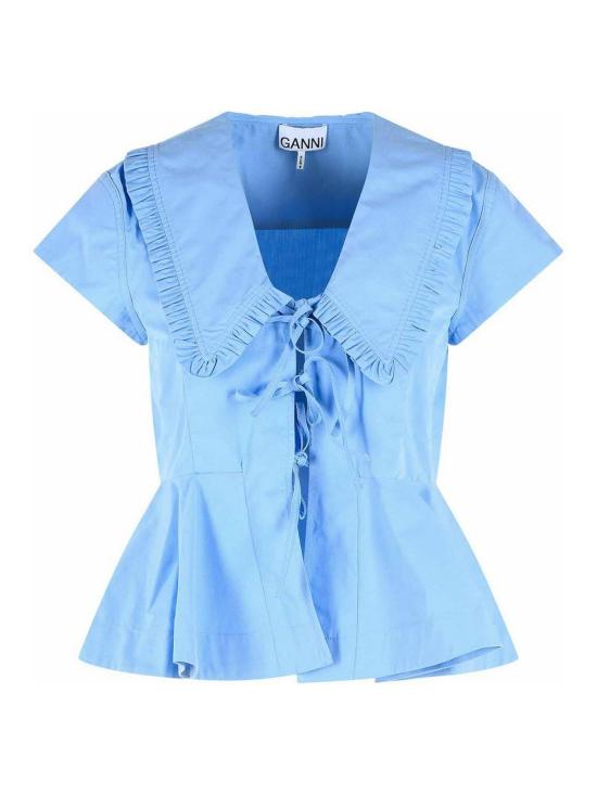 26FW 가니 블라우스 A1040341ZZL LIGHT BLUE