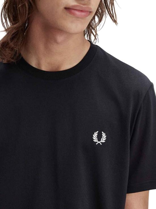 25FW 프레드페리 반팔 티셔츠 M1303102 Black - FRED PERRY