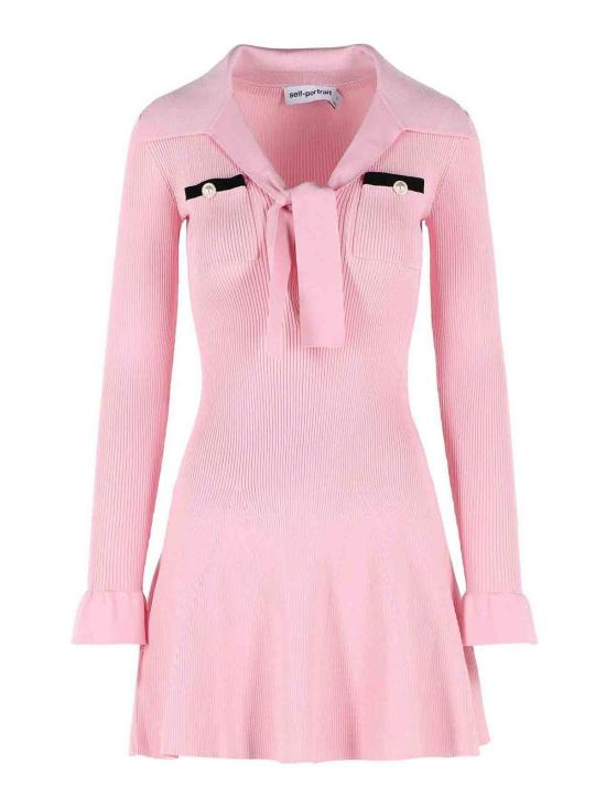 26FW 셀프 포트레이트 숏 원피스 PF26132SPINK Nude Neutrals