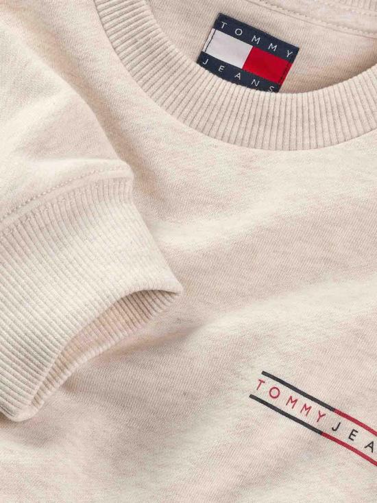 25FW 타미힐피거 긴팔 티셔츠 DM0DM20849AE3 Beige - TOMMY HILFIGER