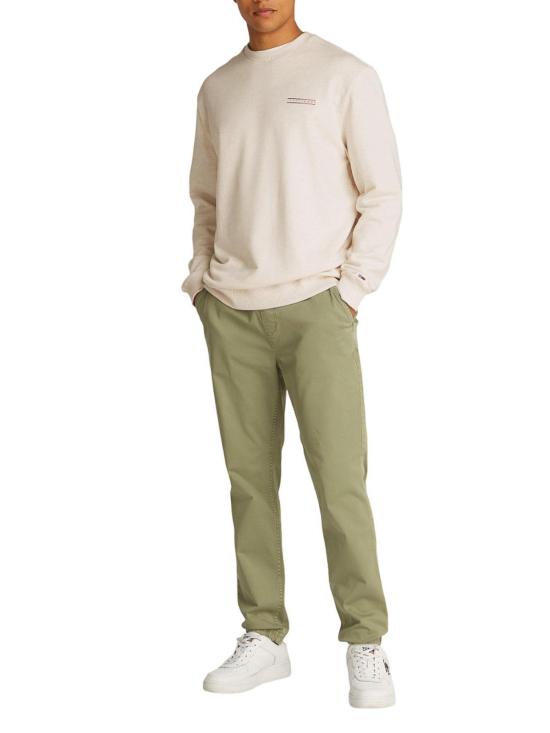 25FW 타미힐피거 긴팔 티셔츠 DM0DM20849AE3 Beige - TOMMY HILFIGER