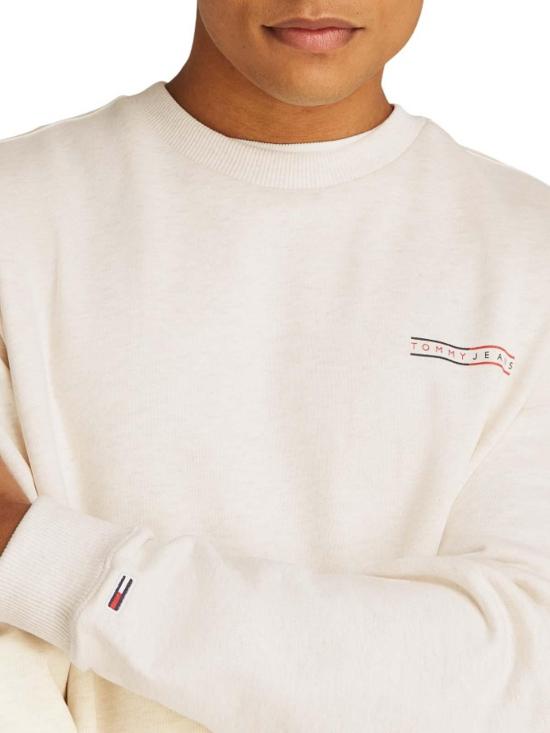 25FW 타미힐피거 긴팔 티셔츠 DM0DM20849AE3 Beige - TOMMY HILFIGER