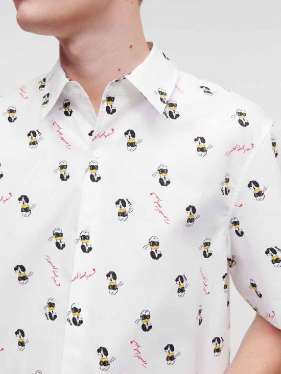  칼라거펠트 반팔 셔츠 60599453267010 White - KARL LAGERFELD