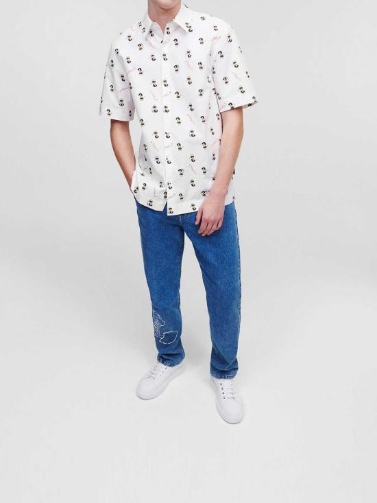  칼라거펠트 반팔 셔츠 60599453267010 White - KARL LAGERFELD