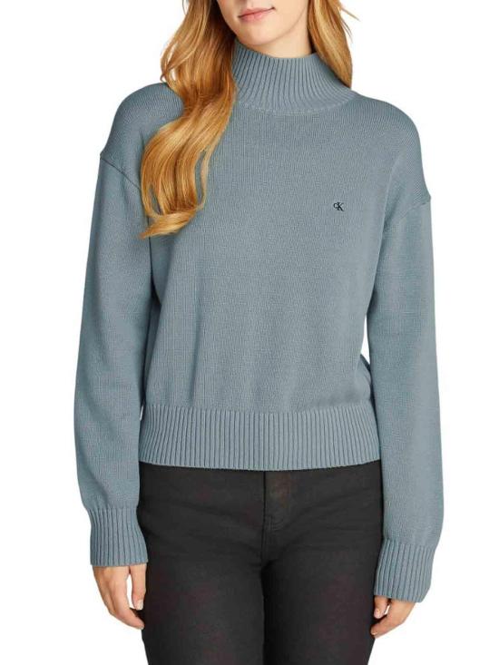 25FW 캘빈클라인 터틀넥 J20J224806PC2 Blue - CALVIN KLEIN