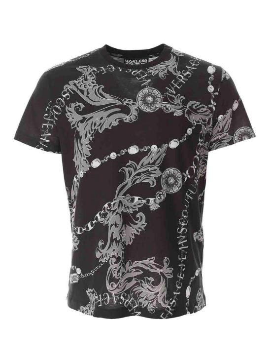  베르사체 반팔 티셔츠 75GAH6S075UP600899 Black