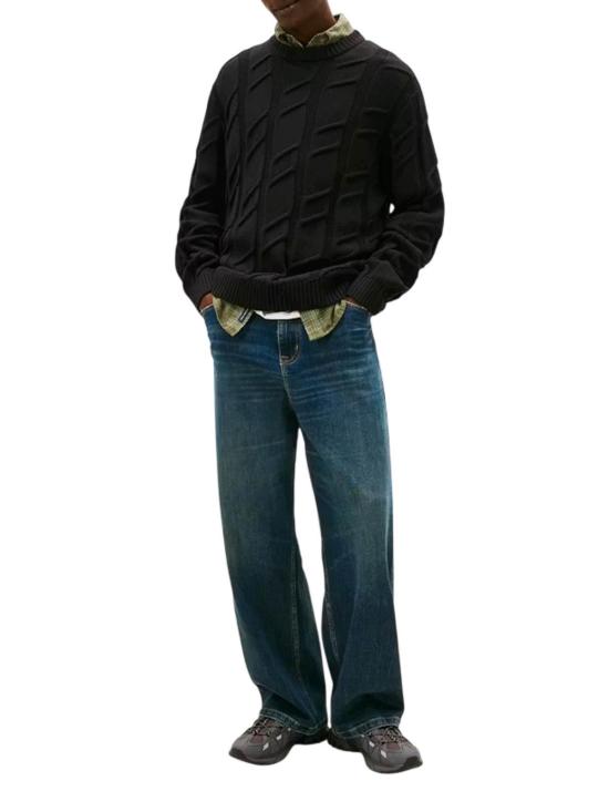26SS 타미힐피거 스웨터 DM0DM22355BDS BLACK - TOMMY HILFIGER