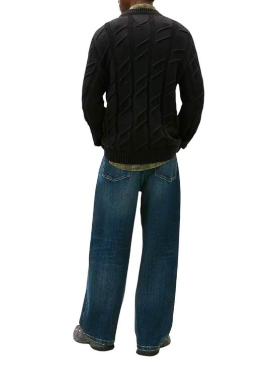 26SS 타미힐피거 스웨터 DM0DM22355BDS BLACK - TOMMY HILFIGER