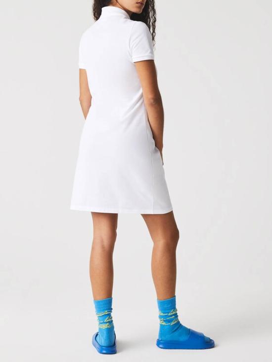  라코스테 미디 스커트 EF5473001 White - LACOSTE