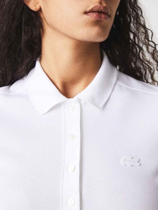 라코스테 미디 스커트 EF5473001 White - LACOSTE