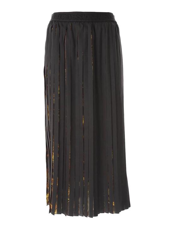  베르사체 미디 스커트 76HAE81076DP810G89 Black