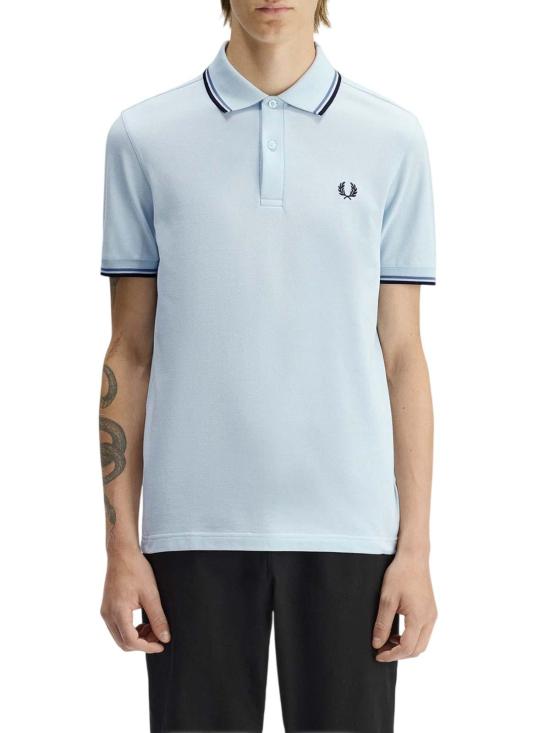 26SS 프레드페리 폴로 티셔츠 M360096A Light Blue - FRED PERRY