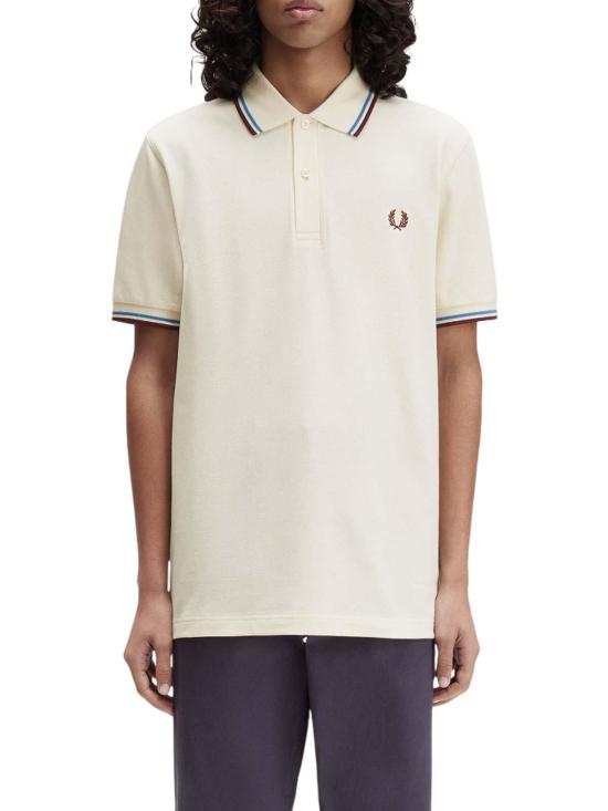 25FW 프레드페리 폴로 티셔츠 M3600PZ46 Cream - FRED PERRY