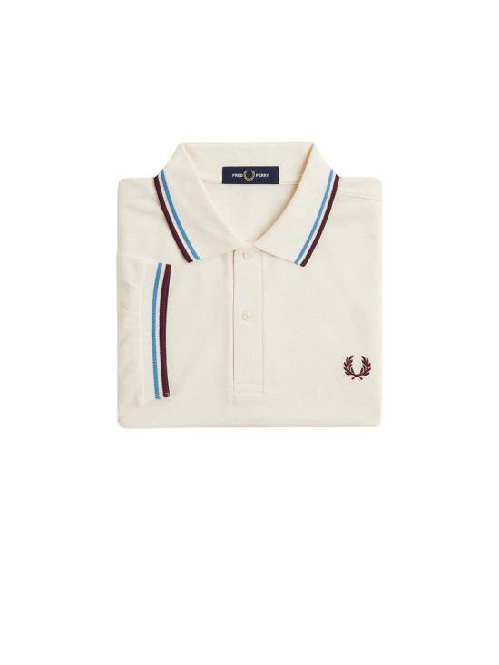 25FW 프레드페리 폴로 티셔츠 M3600PZ46 Cream - FRED PERRY