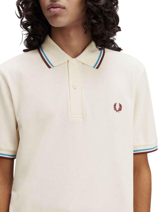 25FW 프레드페리 폴로 티셔츠 M3600PZ46 Cream - FRED PERRY